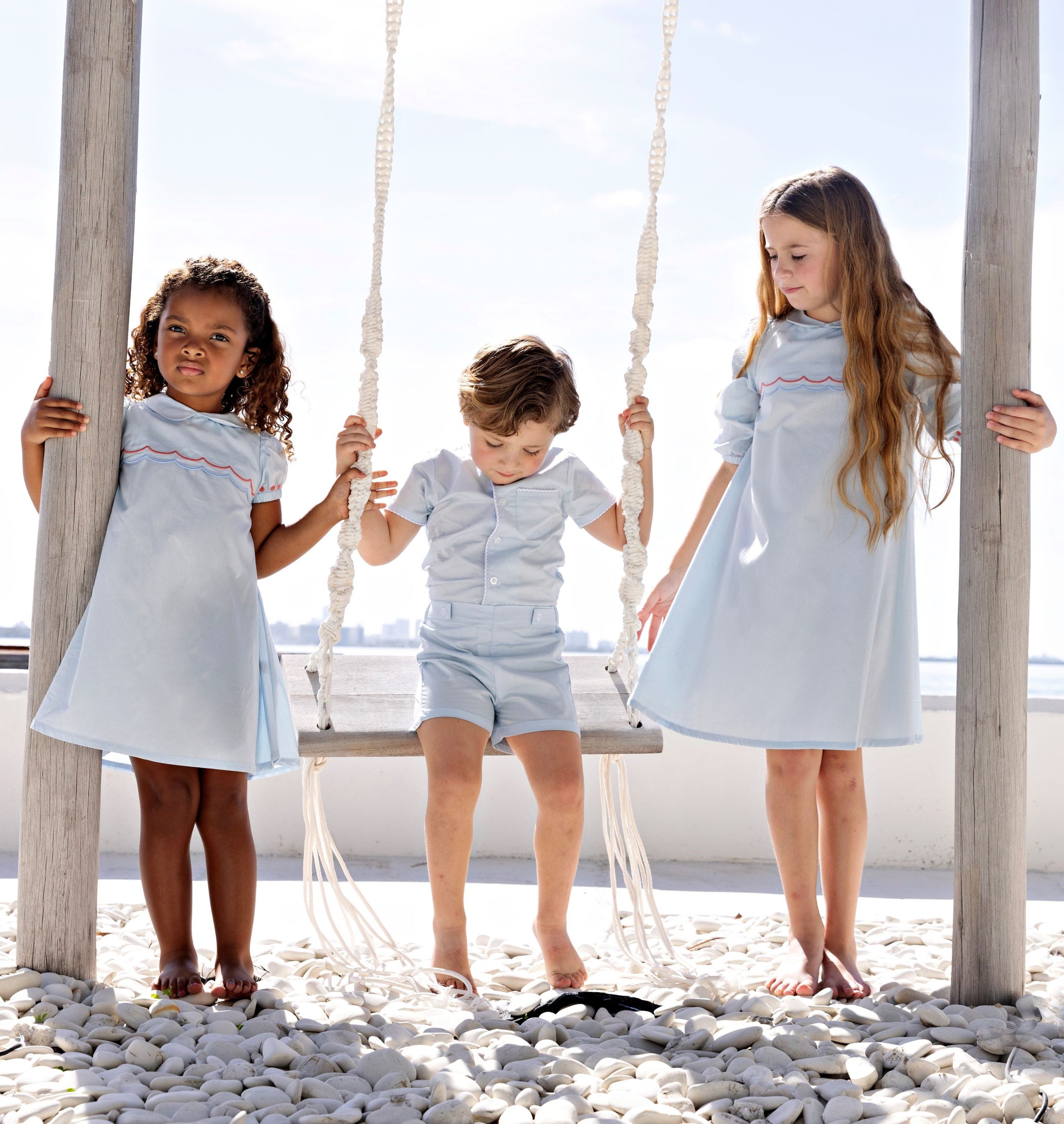 Scalloped Bib Dress