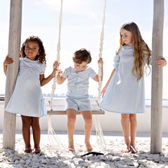 Scalloped Bib Dress