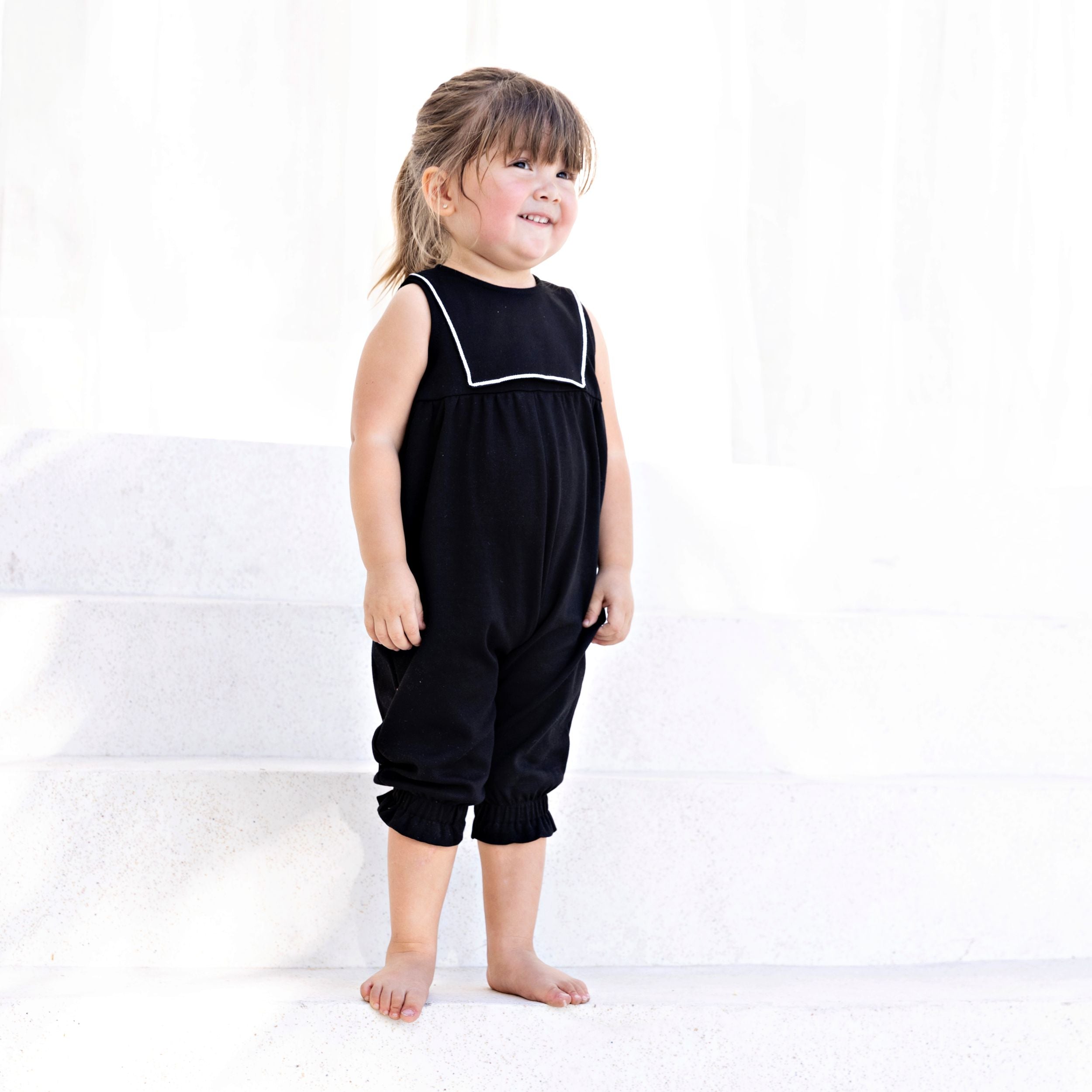 Ribbon Trim Romper