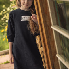 Sherpa Patch Sweat Dress