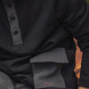 Denim Paneled Polo