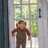 Checkered Peter Pan Shirt and Overalls Set