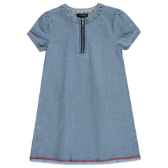 Denim Grommet Dress