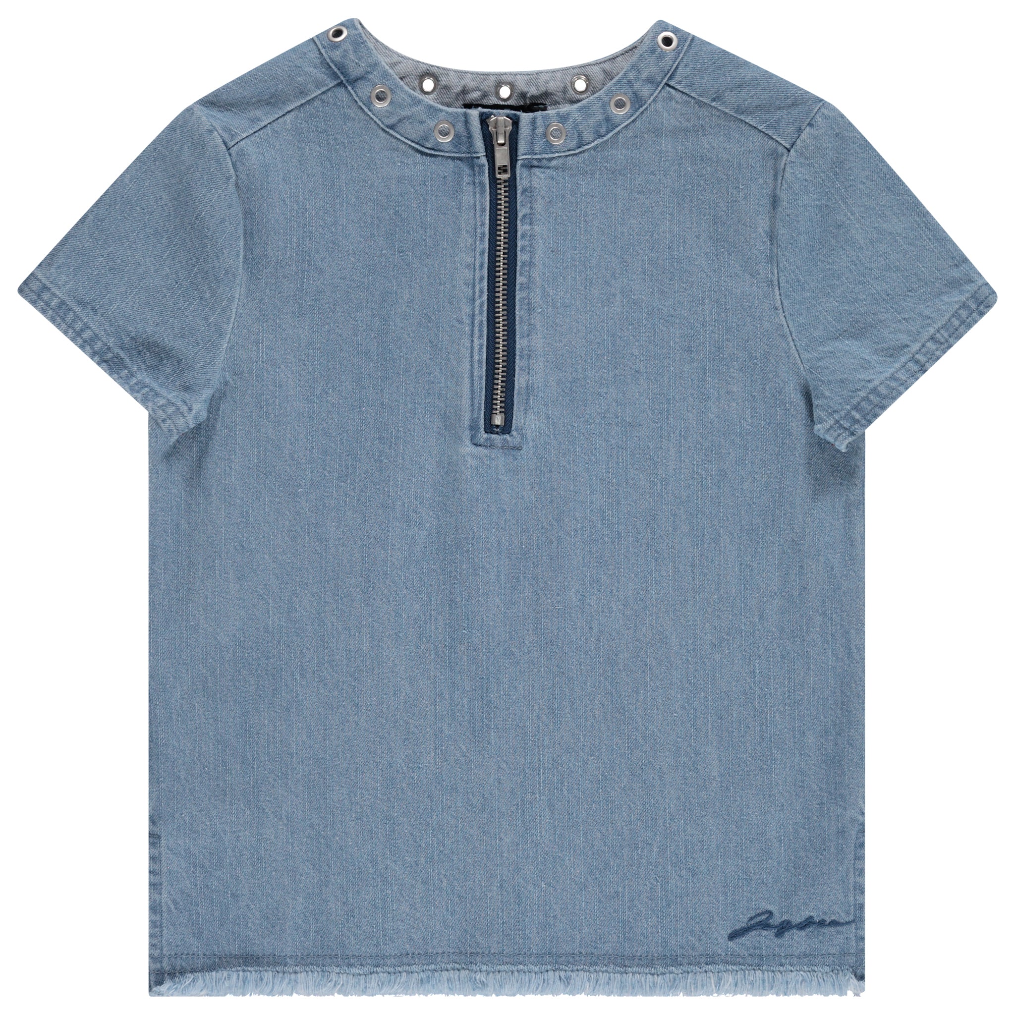 Denim Grommet Shirt