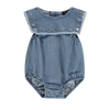 Denim Grommet Sailor Romper