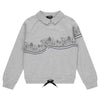 Graphic Sweatshirt Polo