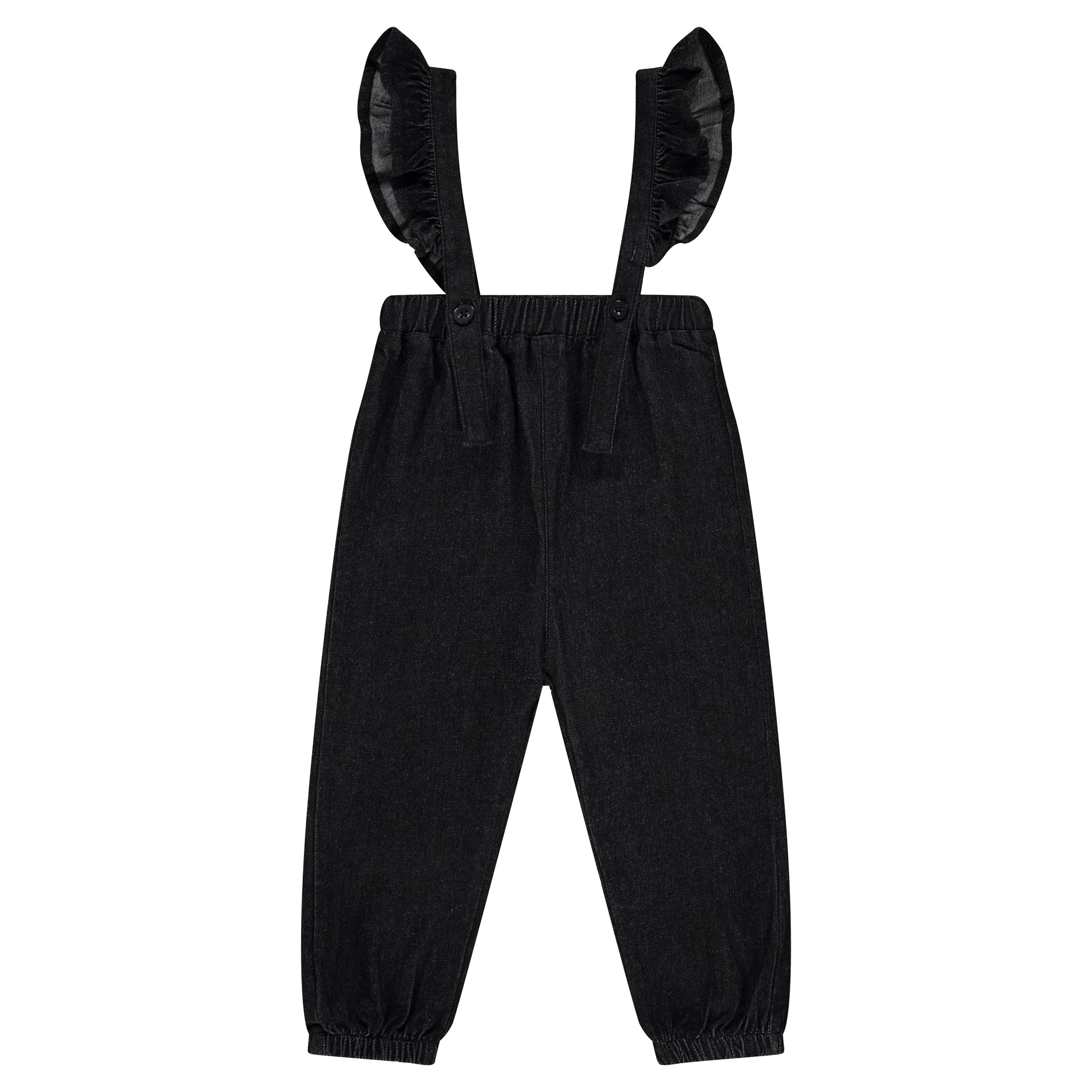 Denim Ruffle Romper