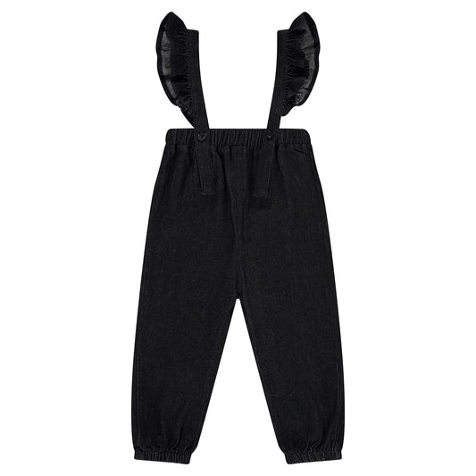 Denim Ruffle Romper