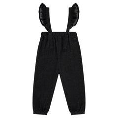 Denim Ruffle Romper