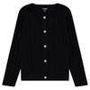Scallop Trim Knit Cardigan