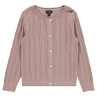 Scallop Trim Knit Cardigan