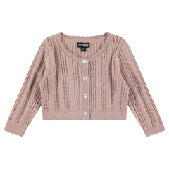 Scallop Trim Cropped Sweater