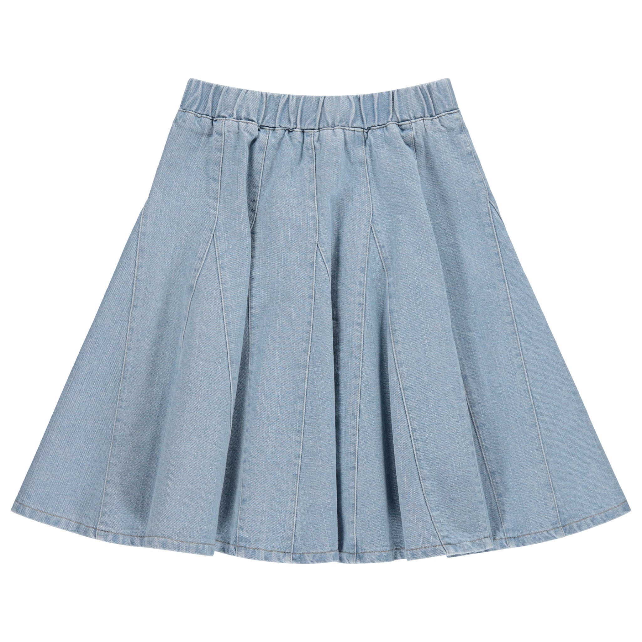Denim Panel Skirt