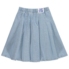 Denim Panel Skirt