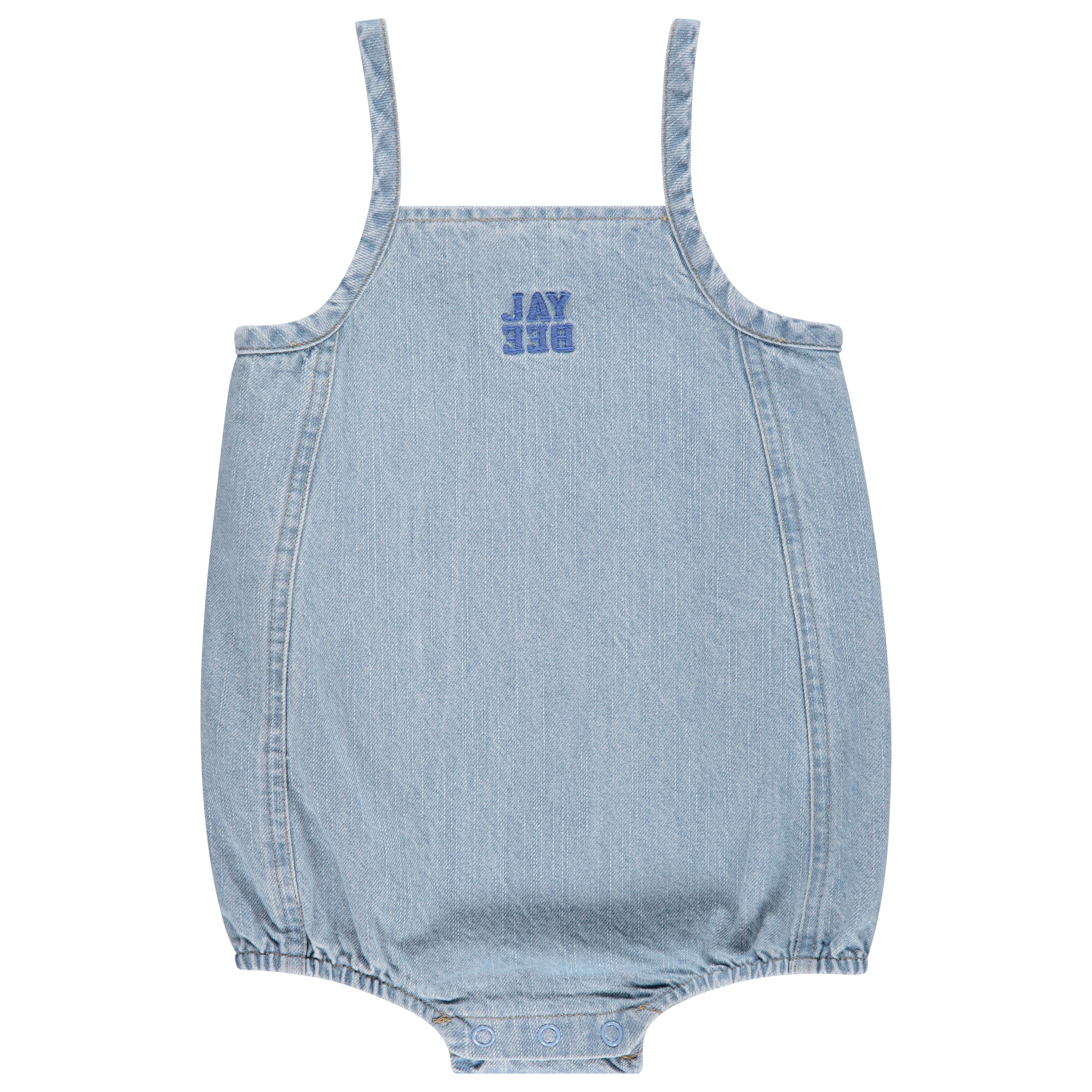 Denim Panel Romper