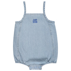 Denim Panel Romper