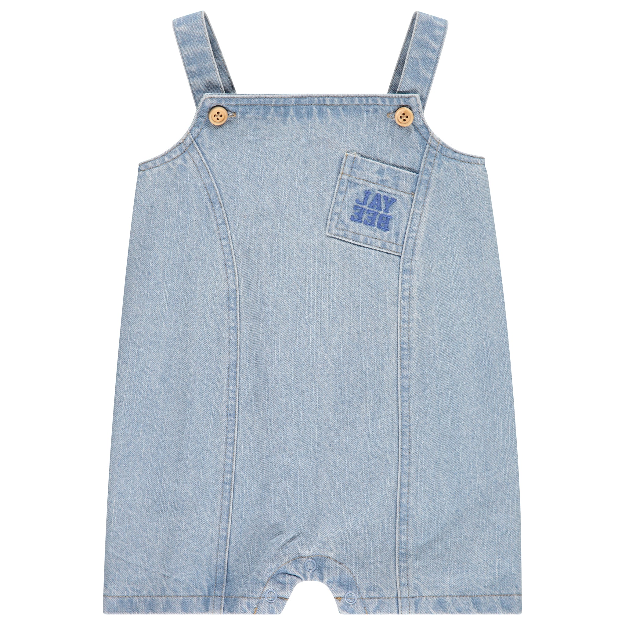Denim Panel Overalls