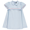 Scalloped Bib s/s Dress