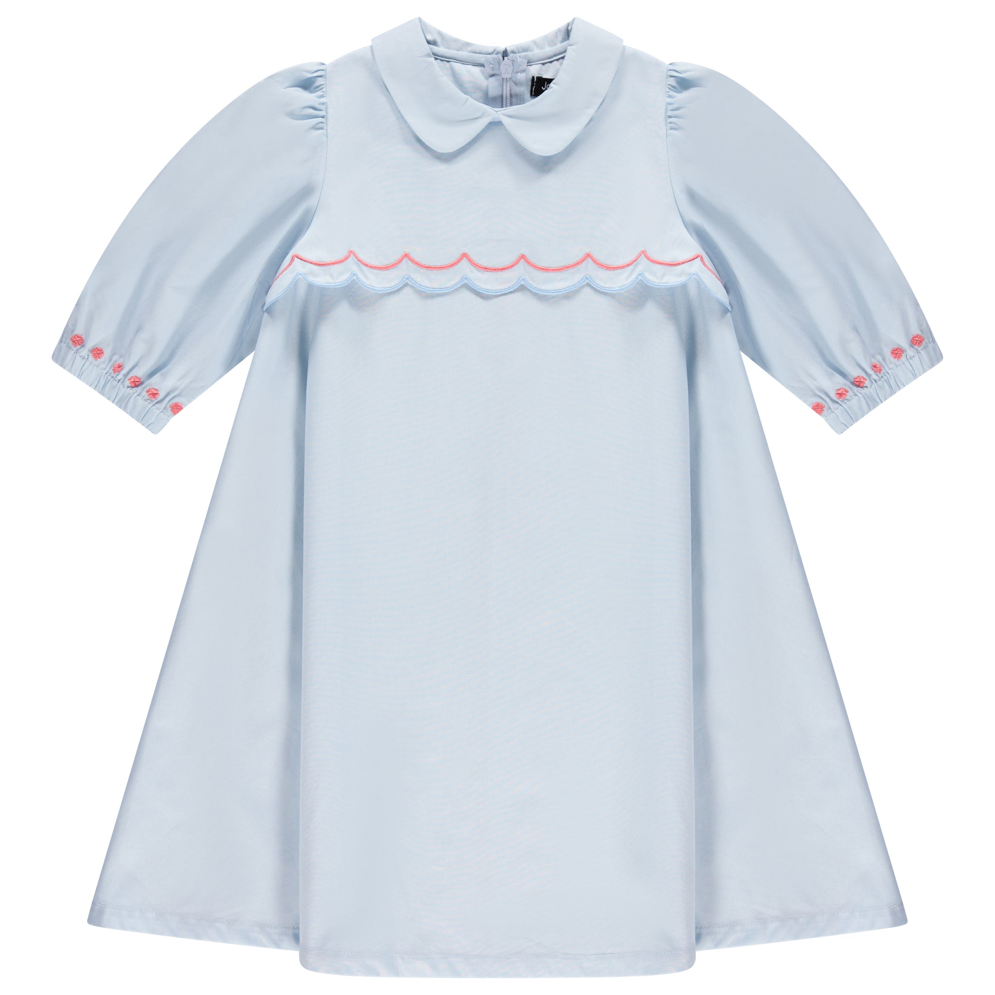 Scalloped Bib Dress