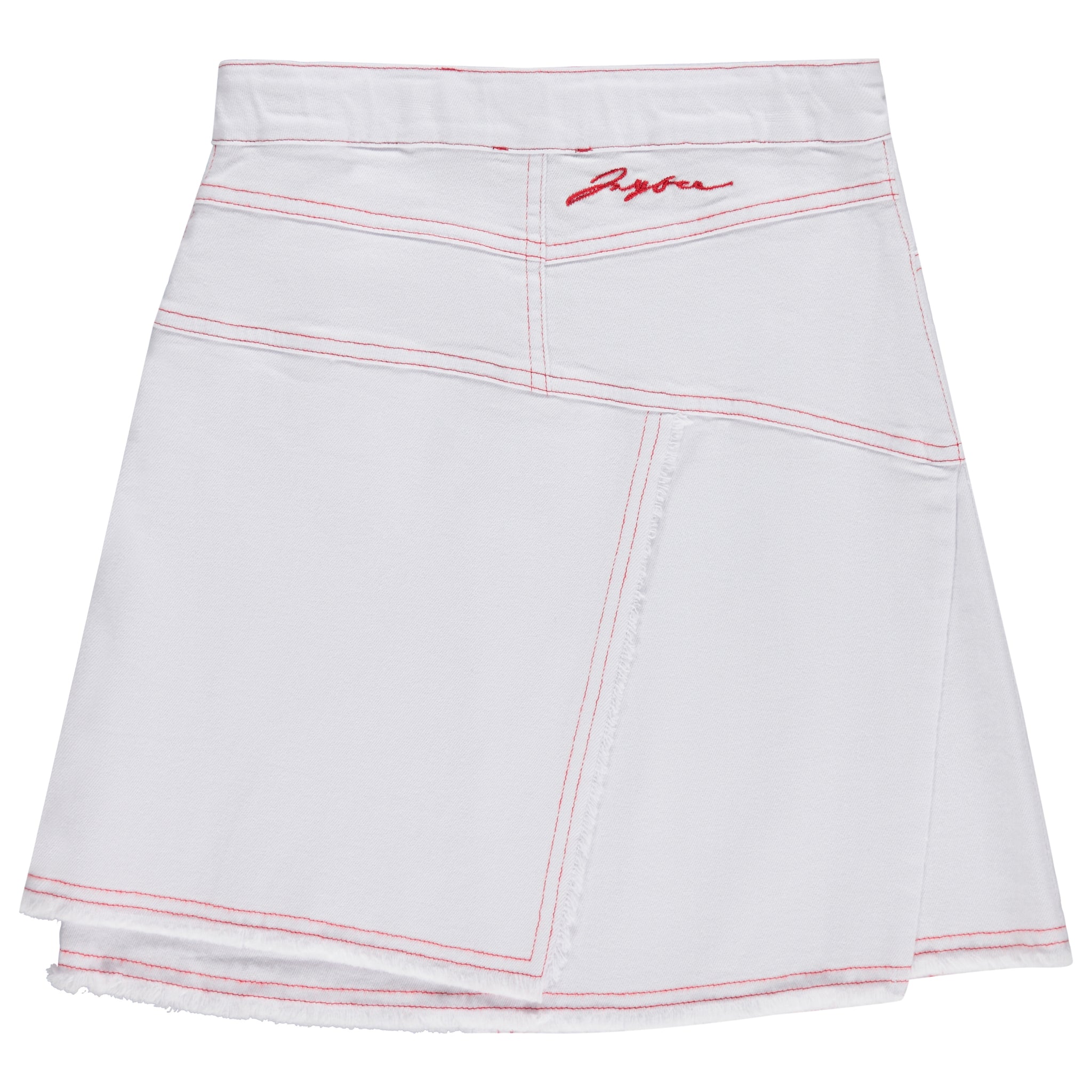Stitched Denim Skirt