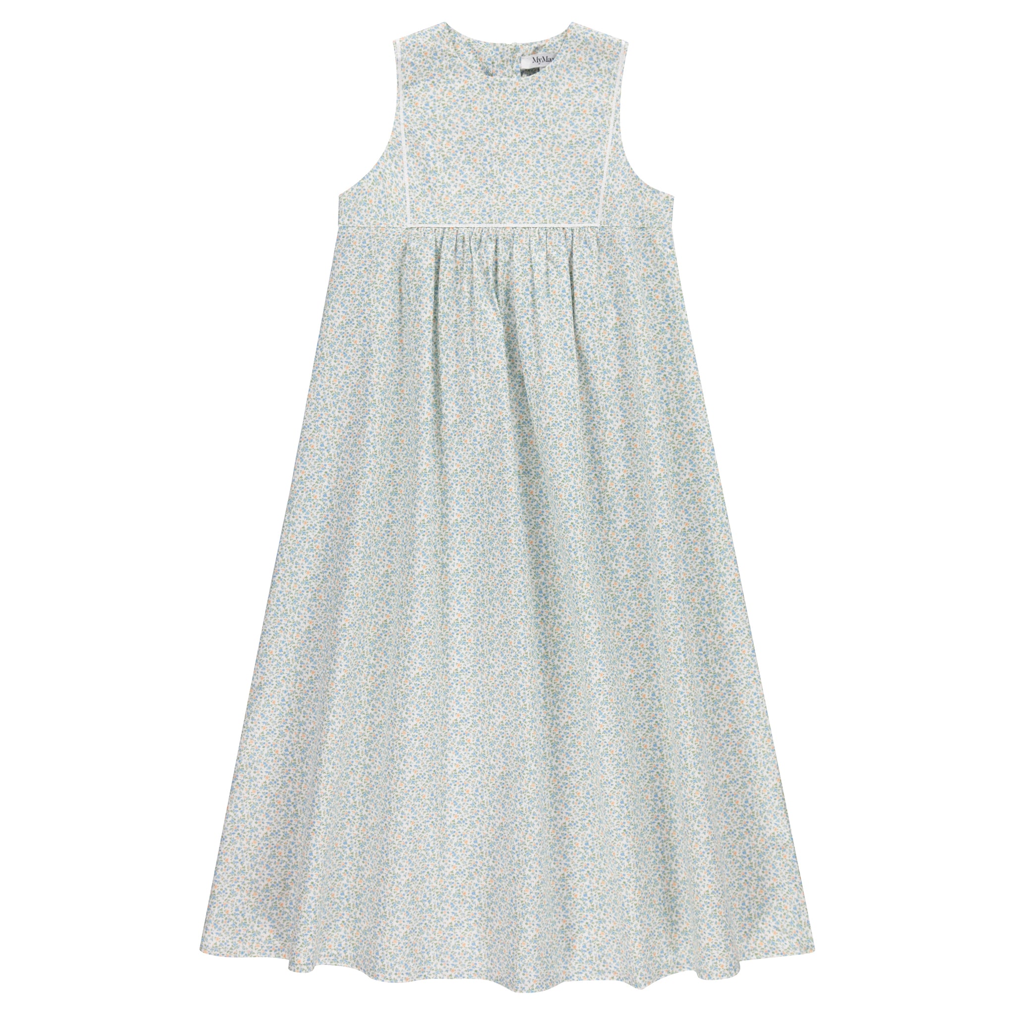 Ribbon Trim Maxi Dress