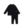 Stitch Mock Neck Set