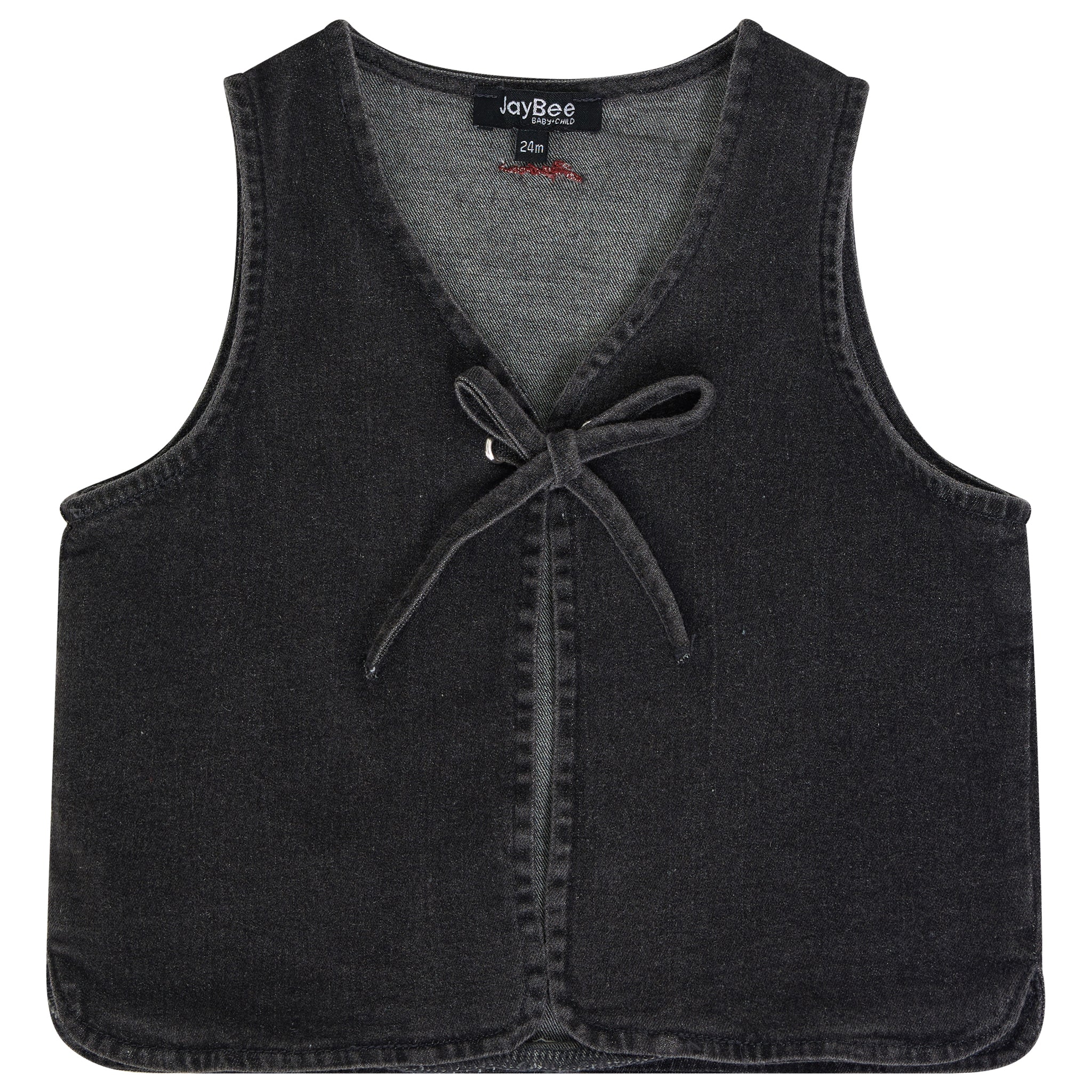 Denim Bow Vest