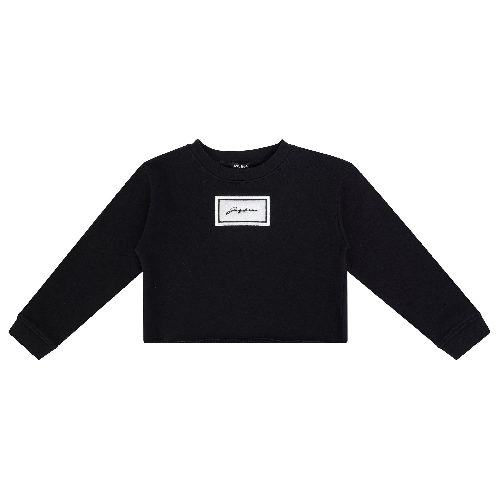 Sherpa Patch Cropped Sweatshirt