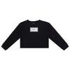 Sherpa Patch Cropped Sweatshirt