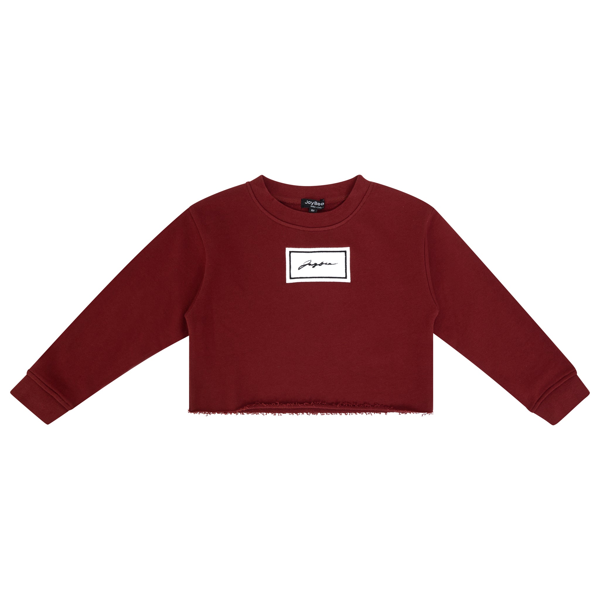 Sherpa Patch Cropped Sweatshirt