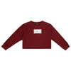 Sherpa Patch Cropped Sweatshirt