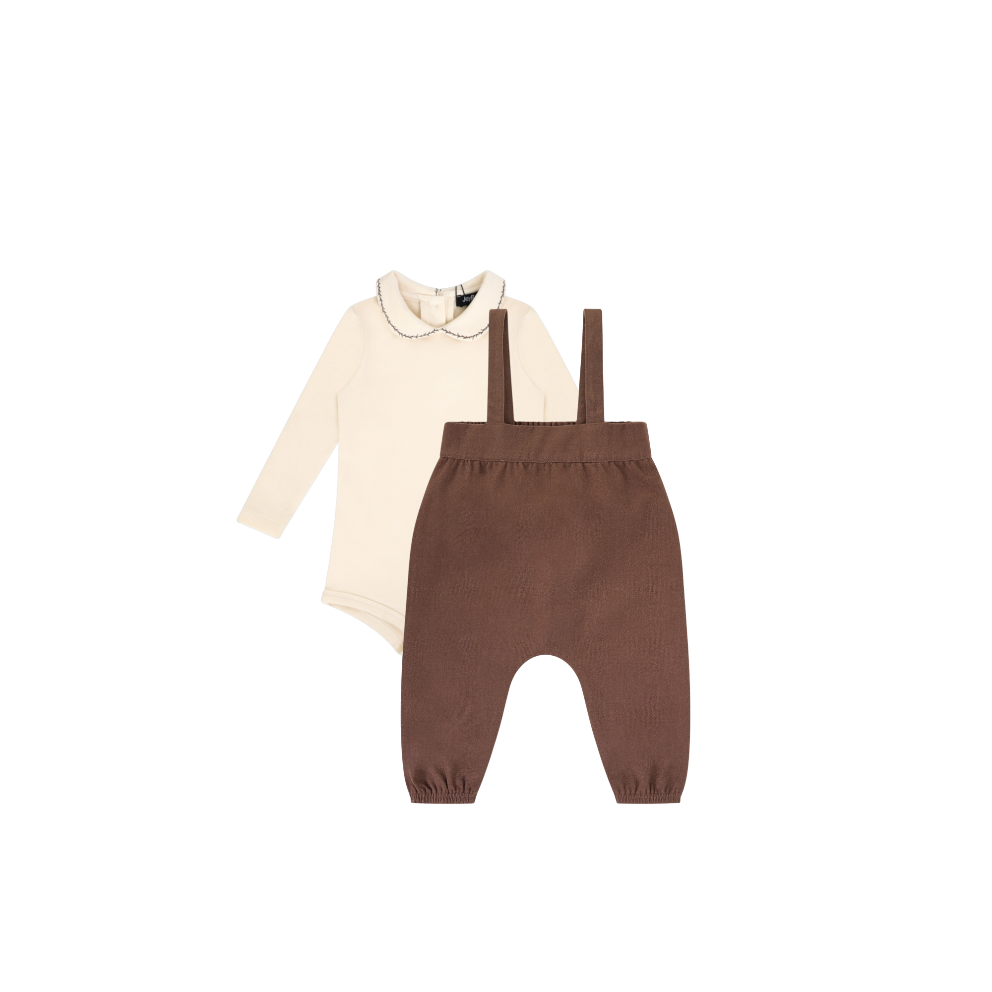 Smocked Detail Romper Set Boy