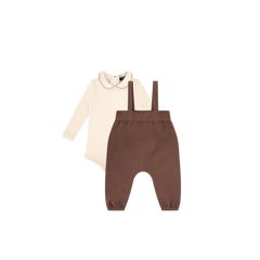 Smocked Detail Romper Set Boy