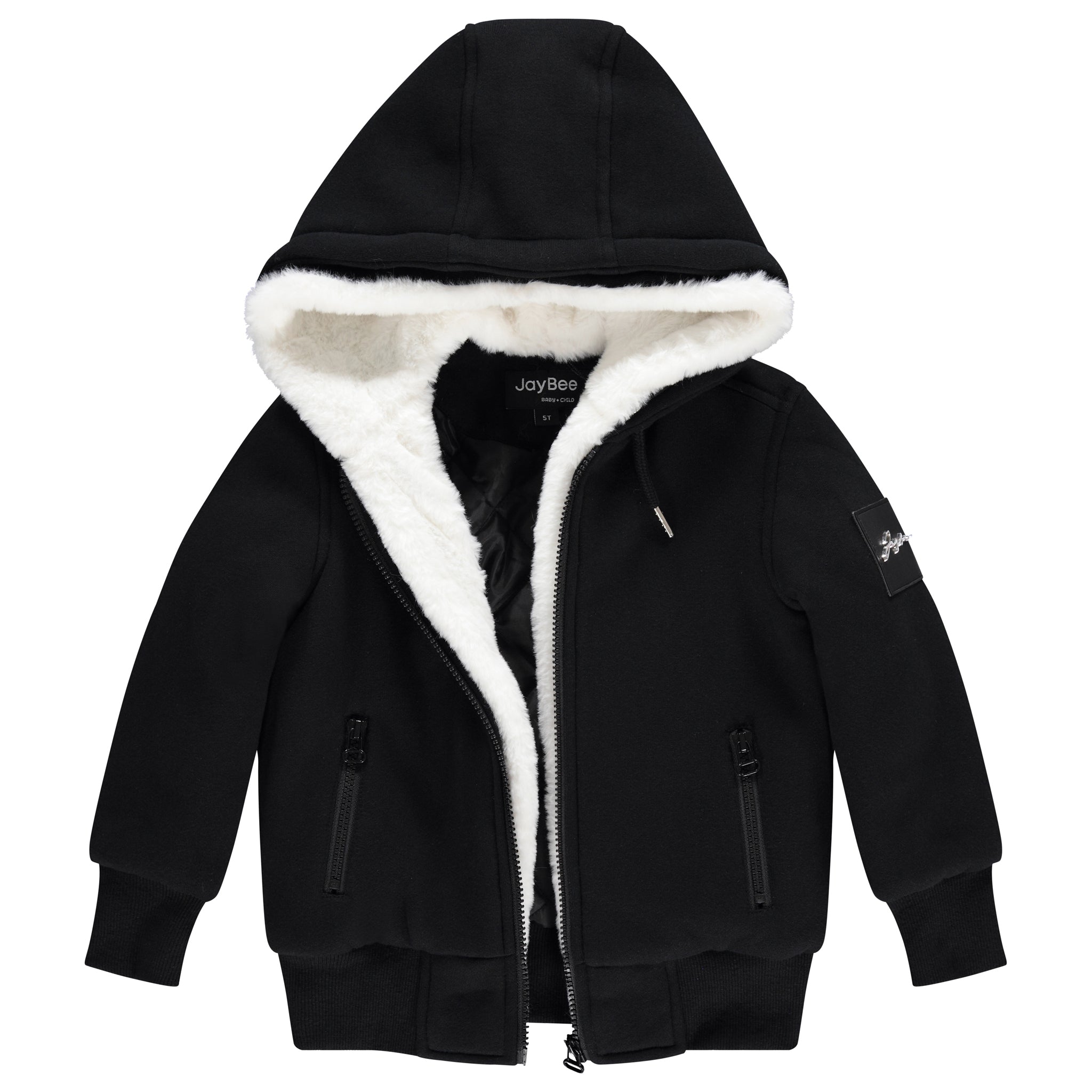 Kids fur lined hoodie on sale