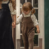 Velour Pinafore Overalls